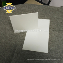 JINBAO 4 mm 6 mm de espesor blanco rígido placa de pvc 1.3-1.8 densidad